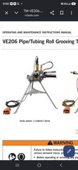Victaulic Roll Groover Machine Portable Electric REMS Amigo2 & Foot Switch