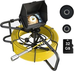 Sewer Camera 10m/32ft, 4.3&Prime; Pipe Drain Inspection Camera with DVR Function