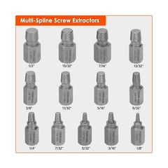 THINKWORK Broken Bolt Extractor Kit, 65-Piece Easy Out Screw Extractor Set, L&hellip;