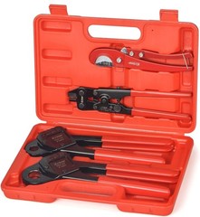 Ergonomic 5-Piece PEX Crimpers Tool Kit &ndash; Perfect for Plumbing & Home Projects