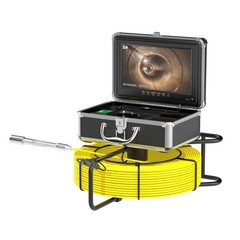 30M Sewer Pipe Inspection Camera w/ Meter Counter 7mm Cable Video Borescope 10&Prime;