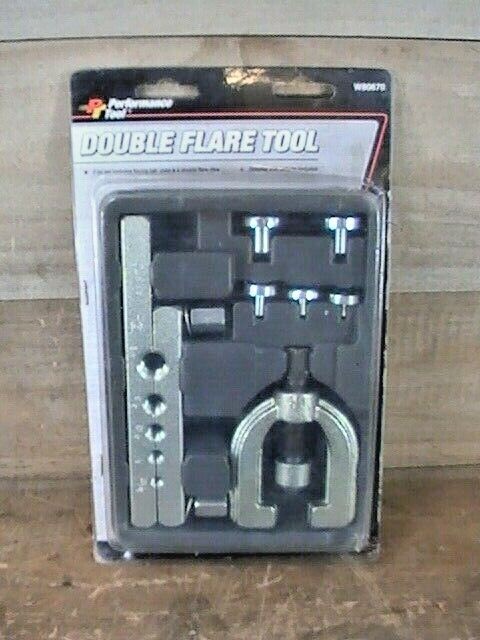 PERFORMANCE TOOL #W80670 DOUBLE FLARING THIN-WALL TUBING TOOL KIT PRE-OWNED