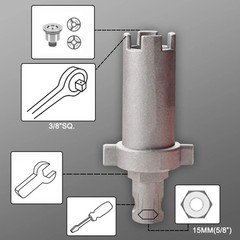 5 IN 1 14 in 1 Faucet Sink Installer Wrench Pipe Plumbing Tool Kit Bathroom Kitc