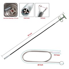 Upgrade 33 Inch Drain Snake Clog with Stronger Claw, Flexible Grabber Tool wi&hellip;