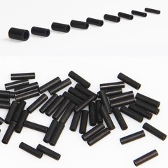 Fishing Crimps Single Barrel Crimp Sleeves Black Oxidized Copper Tube Crimping S