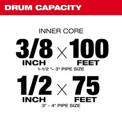 Milwaukee Tool 47-53-2817 Drum With Anchor Cable For M18 Drum Machine