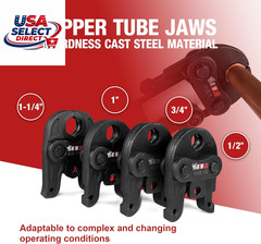 Battery Powered Copper Crimper Tool with 4 Jaws