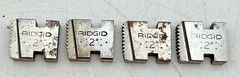 RIDGE TOOL CO RIDGID 2&Prime; PIPE THREADING DIES SET OF 4 NEW W/SURFACE RUST