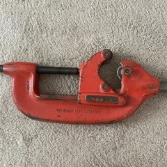 RIDGID NO 4-S Iron Pipe Cutter 2&Prime; to 4&Prime; Cap. Heavy Duty USA w Screw-In Handle