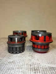 Used Ridgid 4 Pc Die heads set 1in, 2 1 1/2in, 2in See All Photos Good Condition