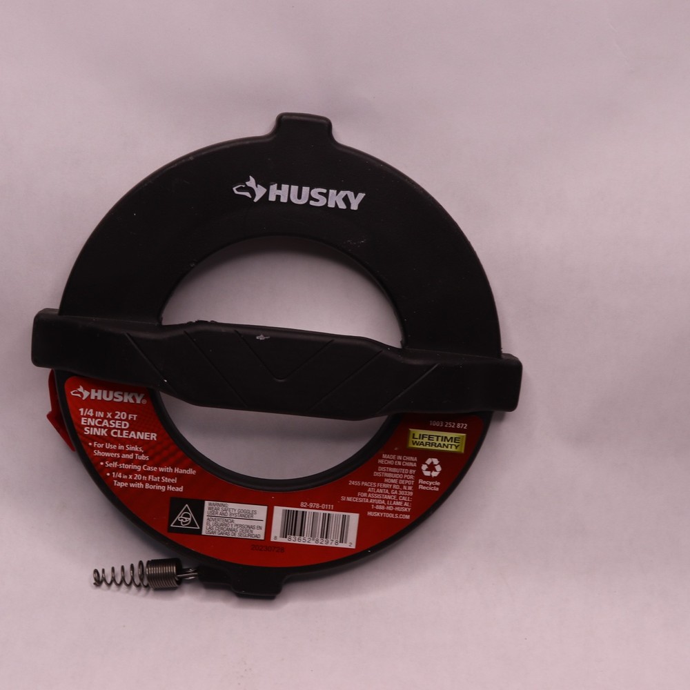 Husky 1/4 in. x 20 ft. Encased Sink Cleaner