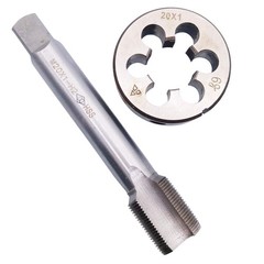 HSS M20 x 1mm Tap & M20 x 1.0mm Die Metric Thread Right Hand Tool Set