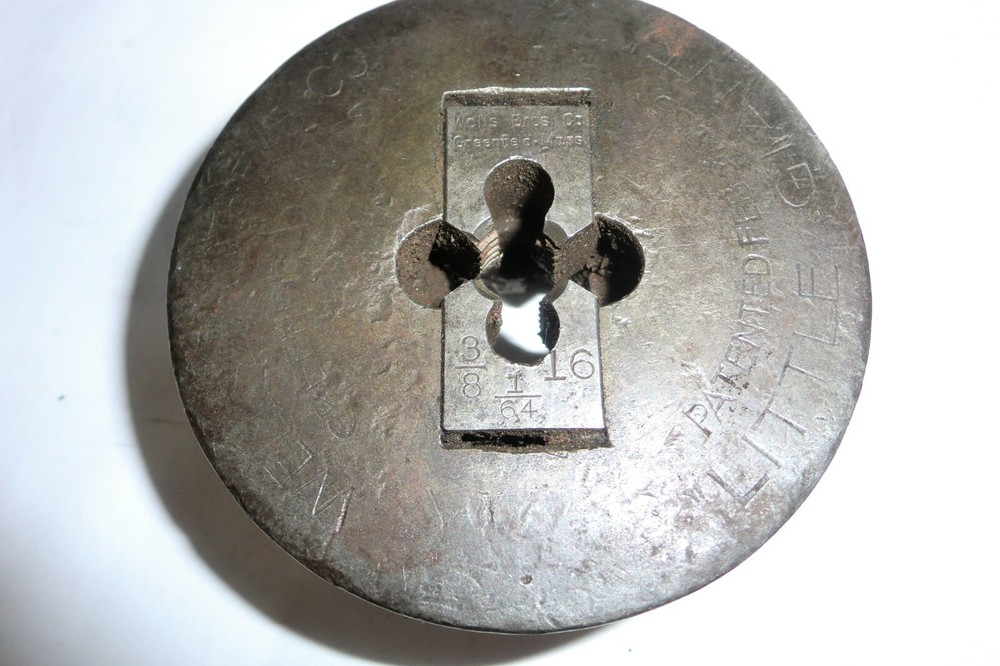 Wells Brothers Co. Little Giant Bolt Threader Die Head 3/8 16 For 2-3/4&Prime; Handle