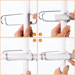 Plant Cages Connector, 5pcs Fit 25mm to 50mm Tube OD, 130x45x85mm