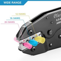 Crimping Tool for Heat Shrink Connectors AWG22-10, Ratcheting Wire Terminal Crim