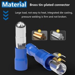 160PCS Bullet Wire Connectors with Crimping Tool Assortment Kit 22-16/16-14/12-1