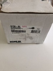 Kohler 9136-BL Square Design Tile-in Shower Drain, Matte Black