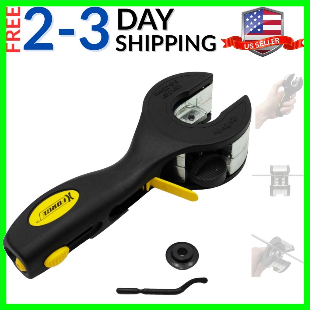 XForce Ratcheting Metal Tubing Cutter, Adjustable Pipe Cutter for Copper, Alu&hellip;