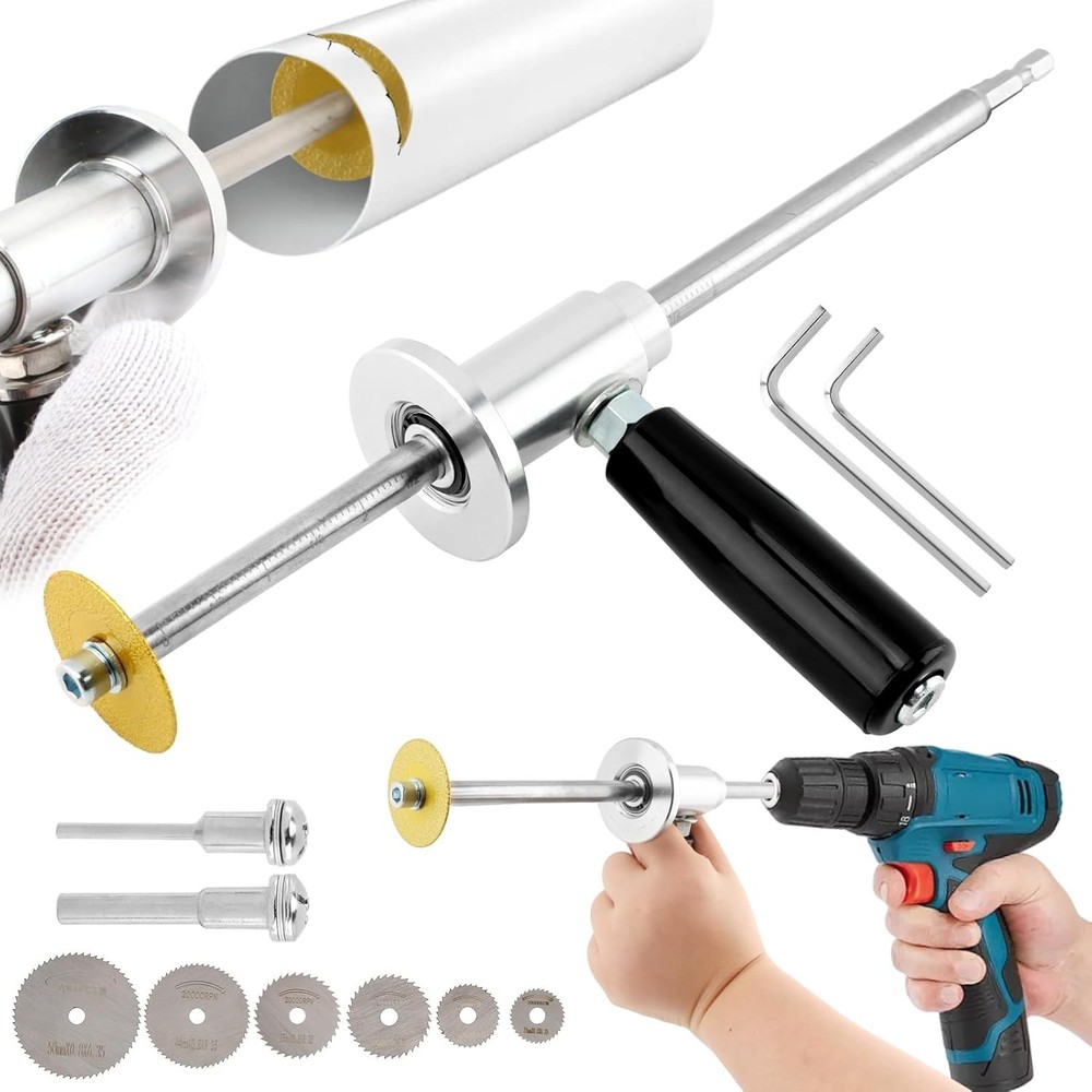 Inside Pipe Cutter for Pvc Pipe with Handle and Diamond Grit Cutting Wheel, 7&hellip;