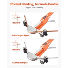 Uimoso Compact Ratcheting Tube Bender Kit for 1/4 to 7/8 Inch Pipes