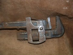 VINTAGE ANTIQUE 14&Prime; & 8&Prime; SET OF 2 PIPE WRENCHES HD DROP FORGED STEEL MADE IN USA