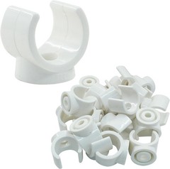 30 Pcs 3/4 Inch PEX Pipe Clamps PVC Pipe Holder Mounting Brackets Plastic Whi&hellip;