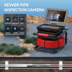 ESANHAO Sewer Camera Pipe Inspection Camera 10&Prime; 1080P Camera 30M Meter Counter