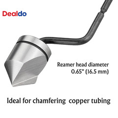 Deburring Tools, Countersink Hand Reamer, for Copper Pipe for 1/4&Prime; to 5/8&Prime; (Ream