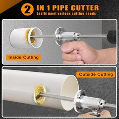 Precision PVC Cutter Tool Set &ndash; 7-Inch Adjustable Depth & Diamond Grit Wheel