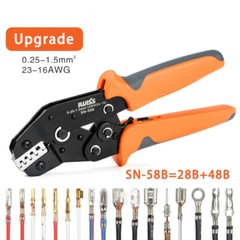 IWISS Deutsch F Crimping Tool SN-58B AWG 24-16 Terminal 0.25-1.5mm Plier Ratchet