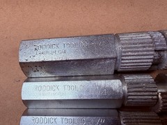 Vintage Roddick Tool 4-Piece 3/8&Prime; 1/2&rdquo; 3/4&rdquo; 1&rdquo; Internal Nipple Extractor Set