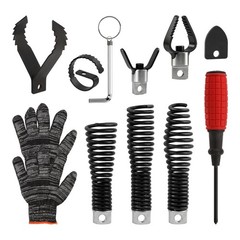 Meirivrn 8-Piece Drain-Snake Drill Attachments for 1-4&Prime; Pipes, Cutter and Aug&hellip;