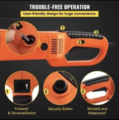 Electric Pipe Threader Portable Machine 2300W, 6 Dies 1/2-2&Prime; , 22 RPM ,Excellent