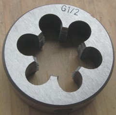 1/2&Prime; &ndash; 14 BSPP Left hand Thread Pipe Die [M158a]