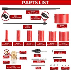 08350 DM3MECH Mechanical Hot Tapping Machine Kit for NPT Hole Saws and Arbor