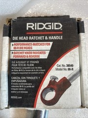 Ridgid 38540 OO-R Pipe Threader Ratchet & Handle Assembly, Cast Iron/Steel