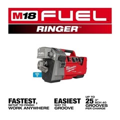 Milwaukee M18 FUEL RINGER Roll Groover for 2 in. &ndash; 6 in. Sch 10/40 Kit W/one key