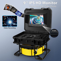 1080P HD Sewer Camera 30M, Waterproof Borescope with DVR & 32GB SD Card