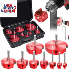 9-Piece PVC Pipe Reamer Kit for 1/2&Prime; Drills &ndash; 1/2&Prime; to 4&Prime; Sizes