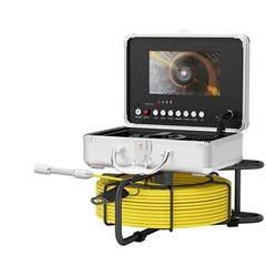 7inch Sewer Pipe Inspection Camera Drain Sewer Pipeline Industrial Endoscope 30m