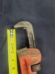 RIDGID 14 in Straight Pipe Wrench Cast Iron Adjustable Heavy Duty