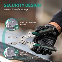 18 in 1 Wire Stripper Cutter Foldable Tool with Portable Storage Bag，Multifuncti