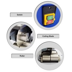 220V 1PH 0.75KW 0.01&Prime;-0.05&Prime; Small Pneumatic Electric Round Pipe Cutting Machine