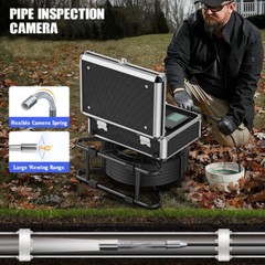 10inch 50M Sewer Drain Pipe Inspection Camera with 512HZ Transmitter 1080P DVR