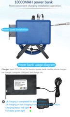 50M WIFI Sewer Pipe Inspection Video Camera with Meter Counter 10&Prime; Touch Screen