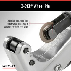 RIDGID 31622 Constant Swing Tubing Cutter 1/8&Prime; to 1-1/8&Prime; W/Spare Cutter Wheel