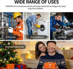 16-IN-1 Foldable Wire Stripping Pliers, 2026 New Rechargeable 12-250V AC/DC T&hellip;