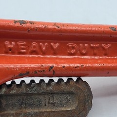 Vintage Great Neck 13&rdquo; Pipe Tool Monkey Wrench PW14 Forged Steel Heavy Duty READ