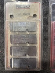 Mixed Lot of 3 Ridgid Pipe Dies 47785 1/2&Prime;-3/4&Prime; 47745 1/2&Prime;-3/4&Prime; 47750 1&Prime;-2&Prime;