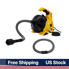 30Ft x 3/10In Auto-feed Electric Drain Cleaner Machine Sewer Snake Auger